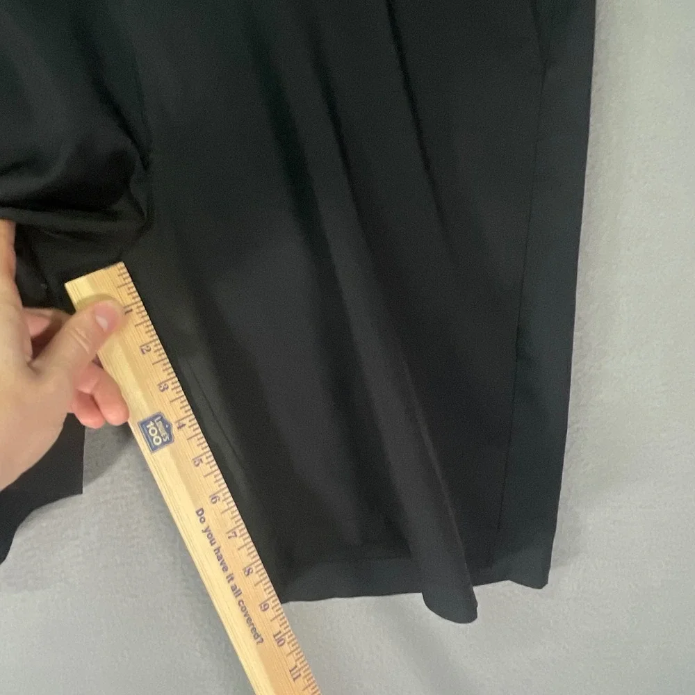 Greg Norman Golf Shorts Mens 34 Black Stretch Performance‎ Flat Front